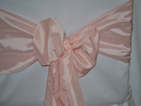 Baby Pink Taffeta Sash